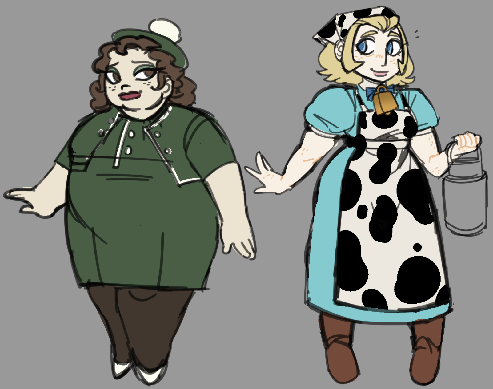 Shelly and Elena, Belle and Blazes wives respectively (Now named!)